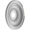 Ekena Millwork Cole Thermoformed PVC Ceiling Medallion Fits Canopies up to 5 1/8-in., Aged Dark Steel CMP19COCST - alternate 5